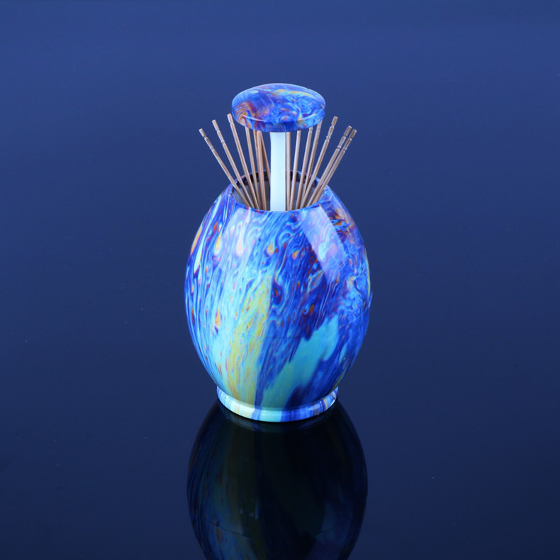 Modern ABS Egg Plastic Toothpick Holder 10cm Height