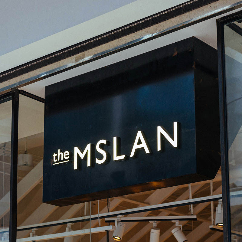 Hot Selling Storefront Display High Quality Stainless Steel Hollow Out LED Light Box