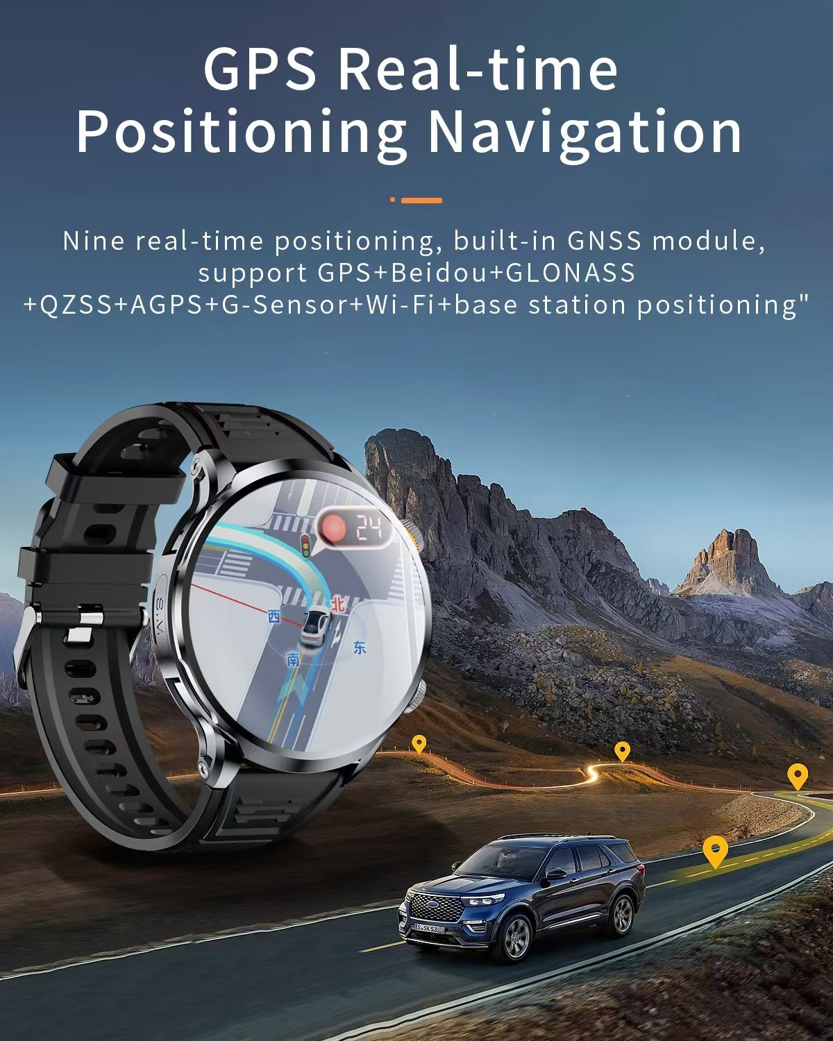 H18 Android 4G Smart Watch Camera WIFI For Men 1.85 Inch Screen 1100mAh 3GB + 32GB