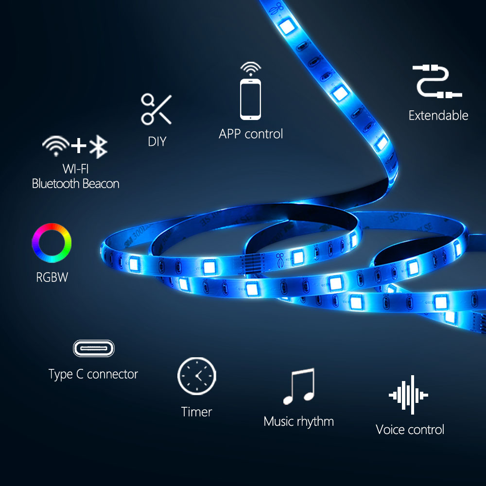 Beacon 2.4G 50M Motion Sensor LED Strip Light Staircase 2700-6500K