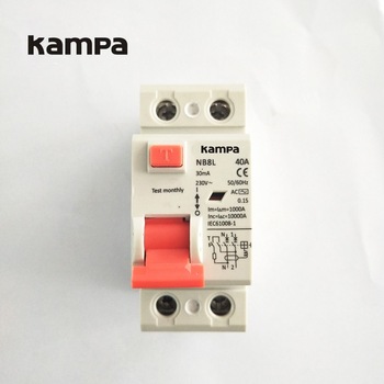 Residual Current Circuit Breaker Kampa NB8L 2p High Quality Wholesaler