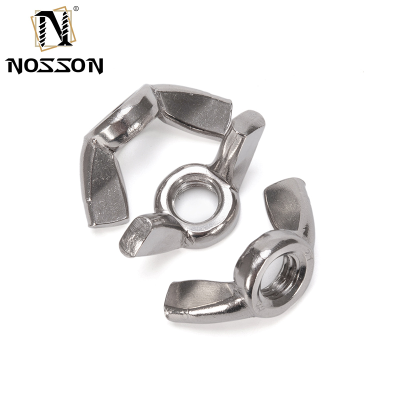 Stainless Steel 304/316 Wing Butterfly Nuts with Galvanized Finish JIS Standard Metric Measurement System Durable