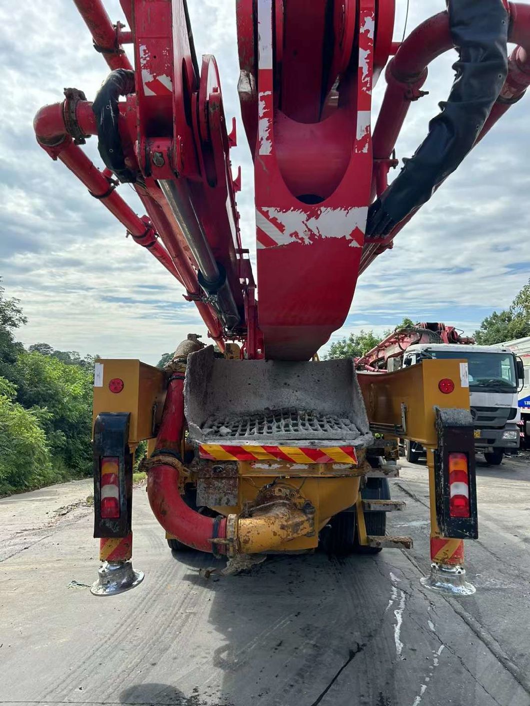 2019 Heavy Equipment 56m Concrete Pump Truck Concrete Boom Pump Truck Mounted Pump Mercedes Benz