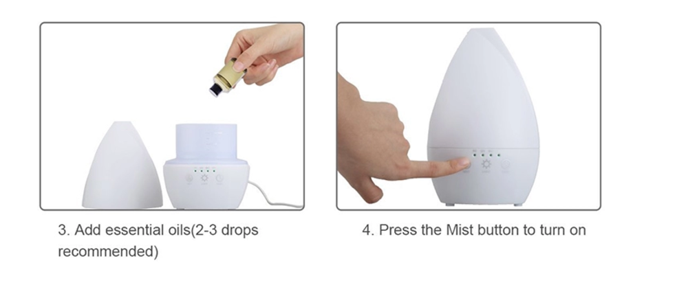 Colourful Led Aromatherapy Diffuser Air Humidifier With Room Scent Spray
