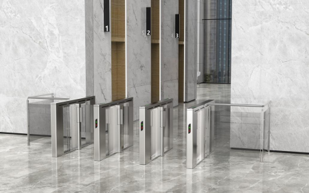Slim High Traffic Automatic System Speed Gate 1100mm Passageway 0