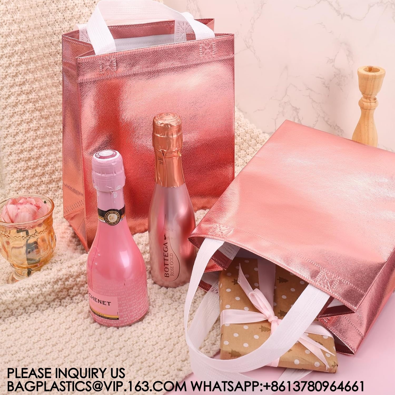 Reusable Goodie Bags With Handles - Gift Bags Medium Size - Party Favor Bags For Valentines Day Birthdays, Parties