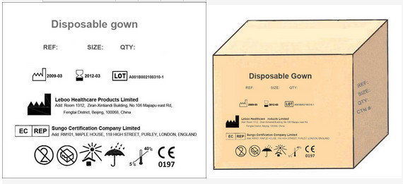 Liquid Proof Disposable Lab Coats Comfortable With Strong Adsorption Ability