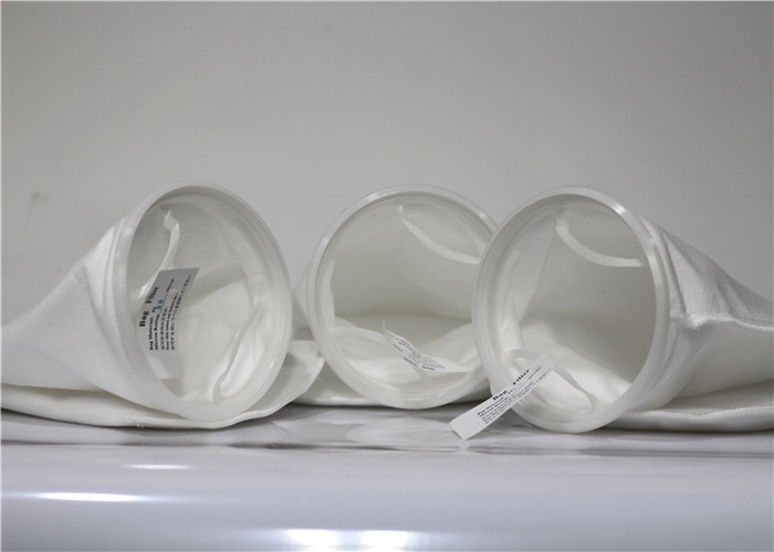 100 300 Micron Food Grade Fabric Nylon Filter Bag White Color Post Heat Setting