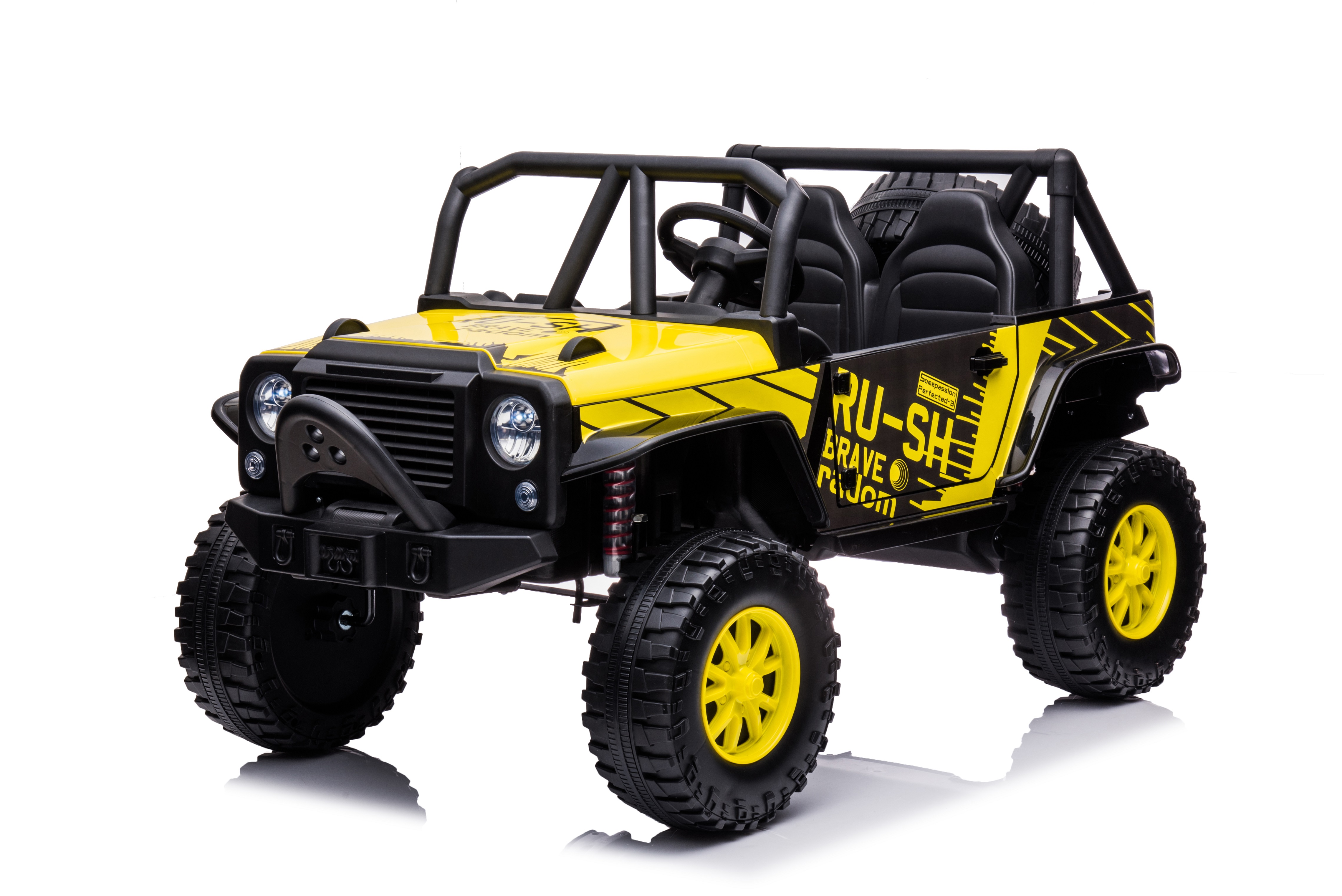 24 Volt Ride On Toys with Remote Control and 2 Seater Plastic PP Material