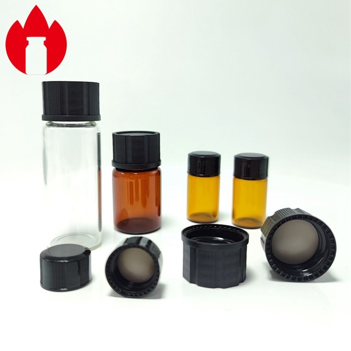 13mm 18mm 24mm Plastic Screw Covers , Screw Plastic Cap For Threaded Bottle