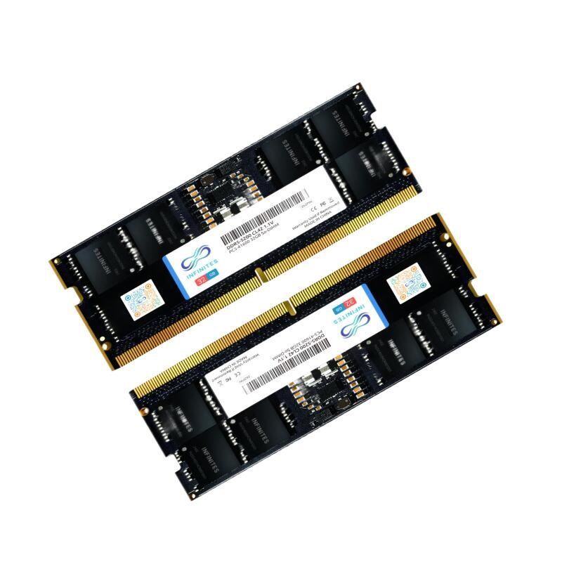 DDR5 262pin 32GB 5200MHz So-DIMM PC-44800 1.1V Non Ecc Gen 5 Memory Consumer Garde Memory Module Speed Booster Overclocking Memory Speed up to 5000MHz