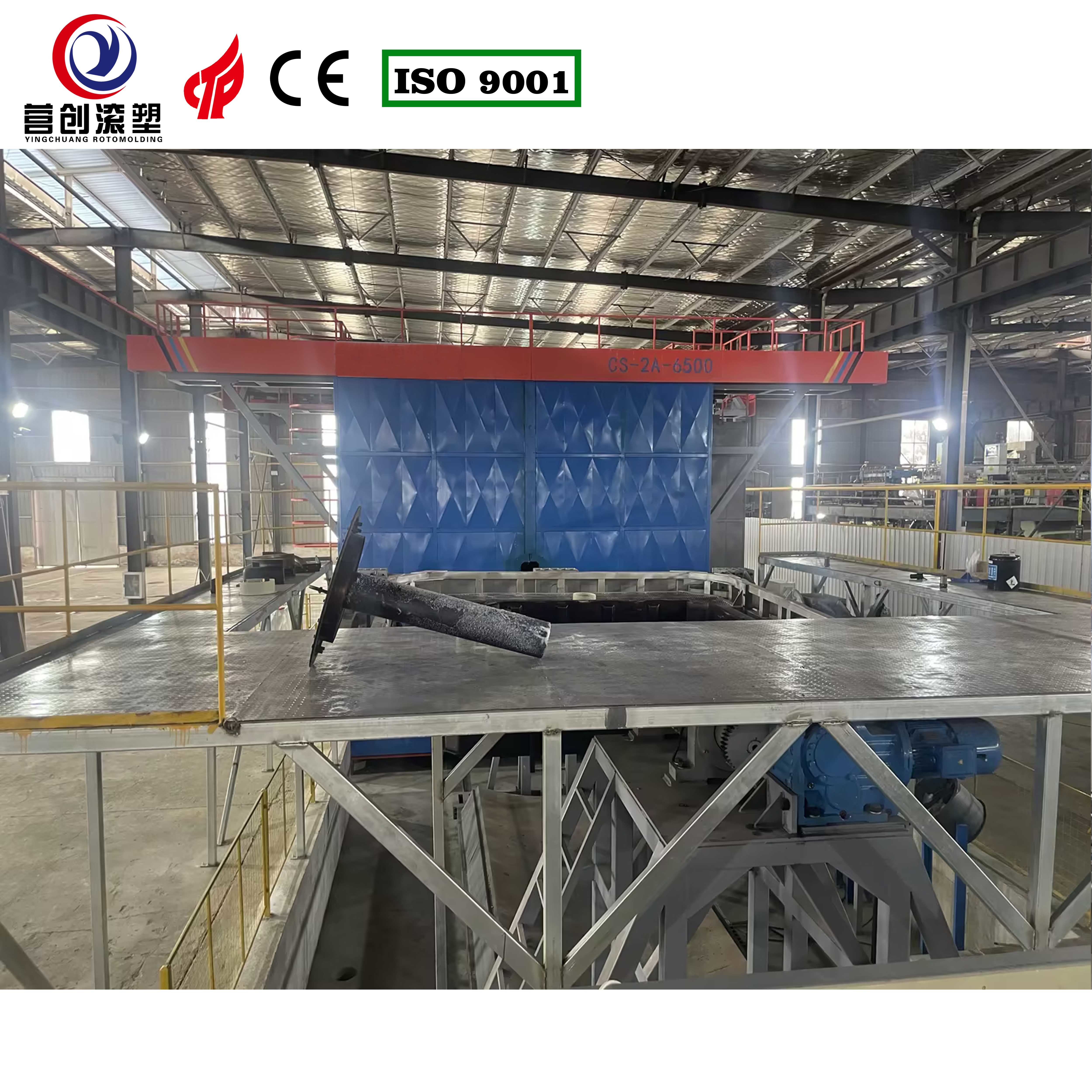 Electric Rotary Moulding Machine For PE Plastic High Production Efficiency