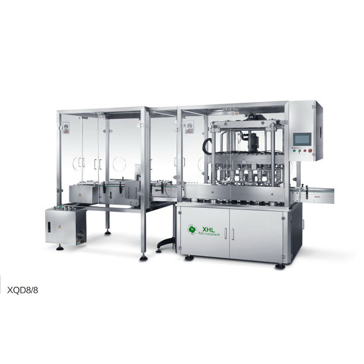 XHL-XQD8/8 large bottle serum filling machine capping machine line