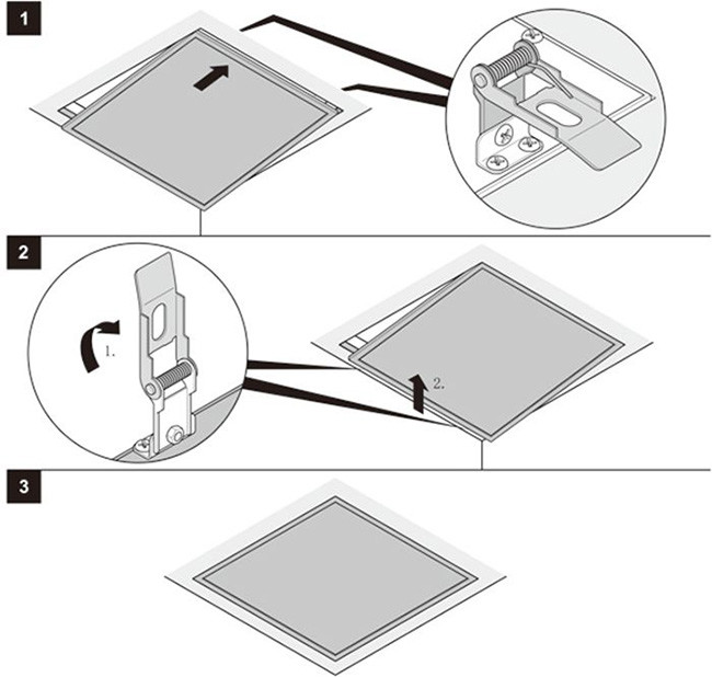 36W LED Flat Panel Light 100Lm/W Office Square LED Ceiling Panel Light
