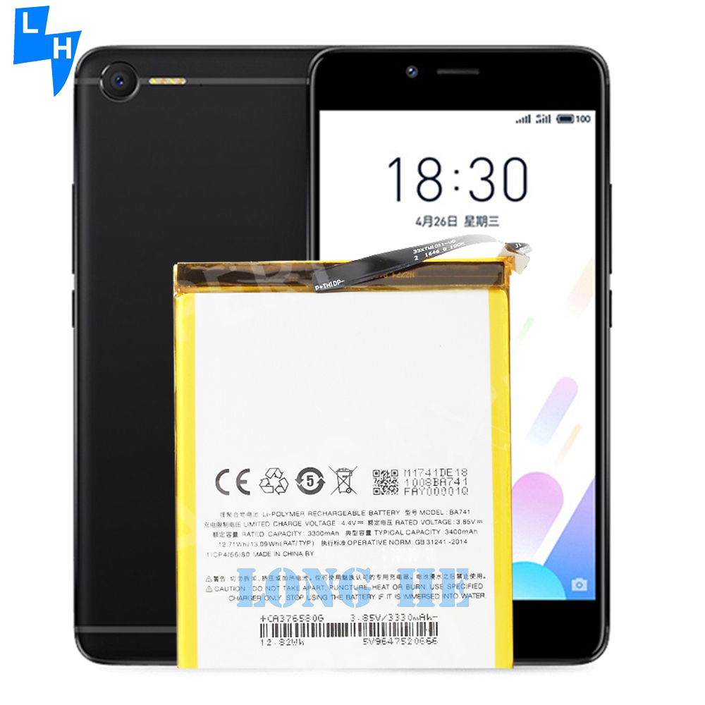 100% Compatible BA741 Polymer Lithium Battery for Meizu E2 3400mAh 3.85V Mobile Phone