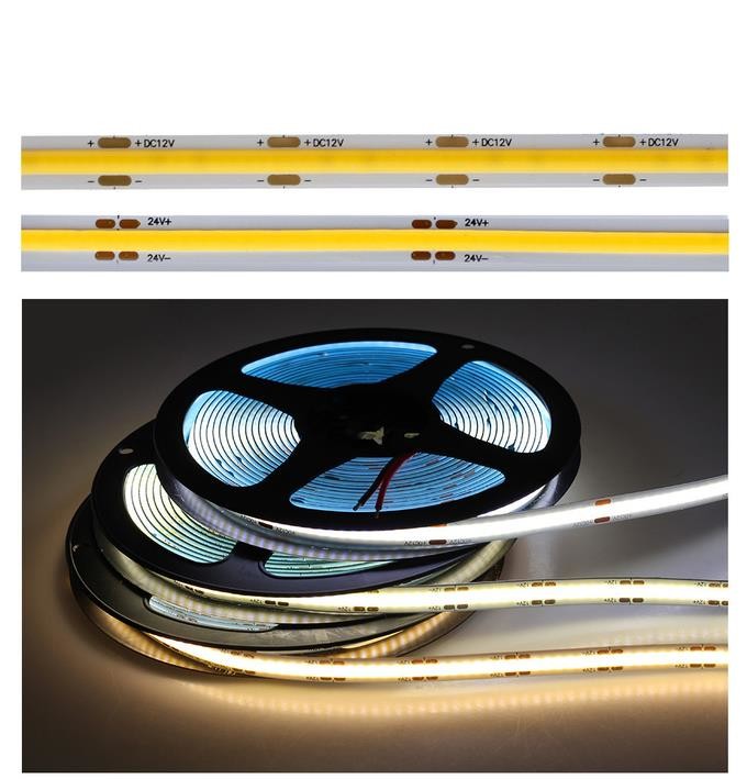 Dotless RA90 SMD LED Strip COB Light 8W-16W 2700K-6500K Dimmable