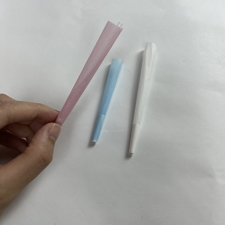 Biodegradable Pink Slim 110x44mm Pre Roll Paper Cone Custom Printed King Size