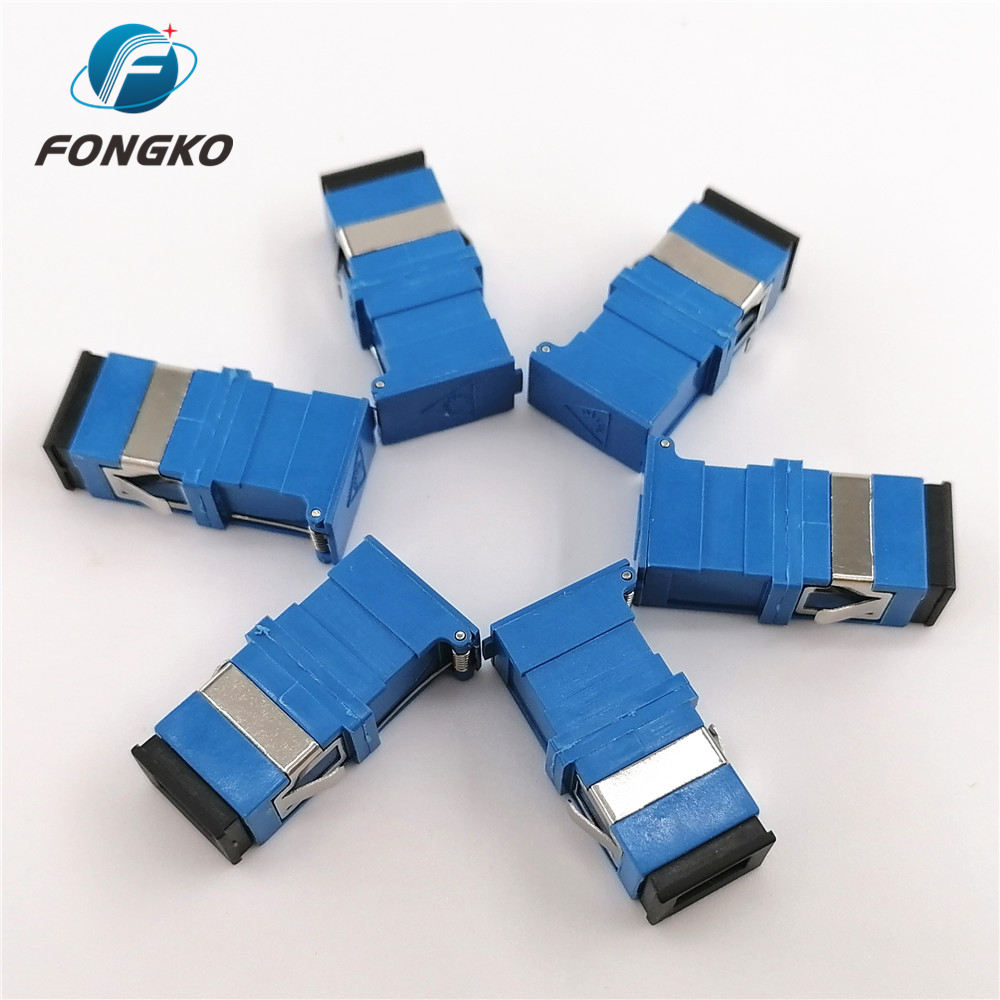 Promotion Simplex SC Optical Adapter SM SC/UPC Auto Shutter Fiber Optic Adapter
