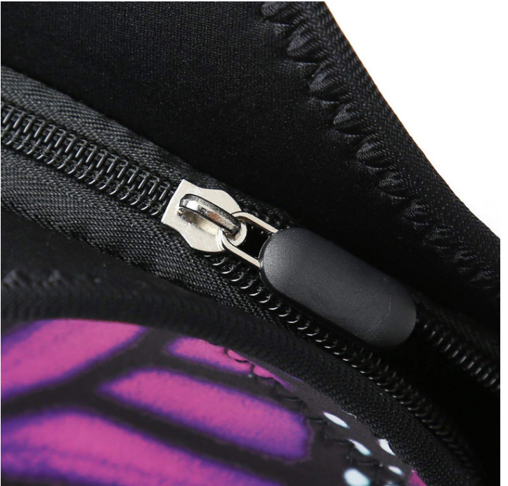 Butterfly Design Waterproof Neoprene Cooler Bag SBR Insulated Lady Tote Customized