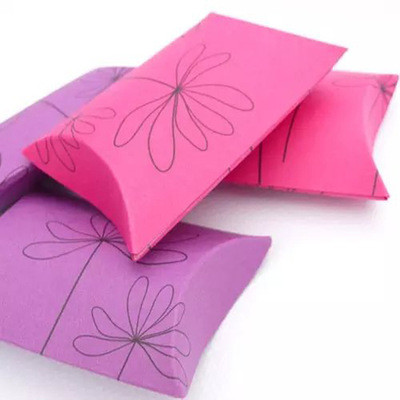 paper pillow gift box candy pillow packaging box Easter kraft pillow box