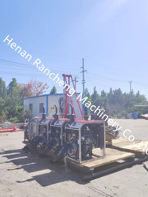 42KW Core Drilling Rig Small Diamond Core Drill Rig With 0-1200rpm Top Drive Rotation Head And 700KGS Lifting Force