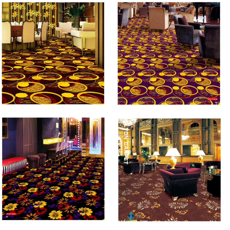 Foldable Hotel Room Carpet Cut Pile Pattern Anti - Fatigue Feature