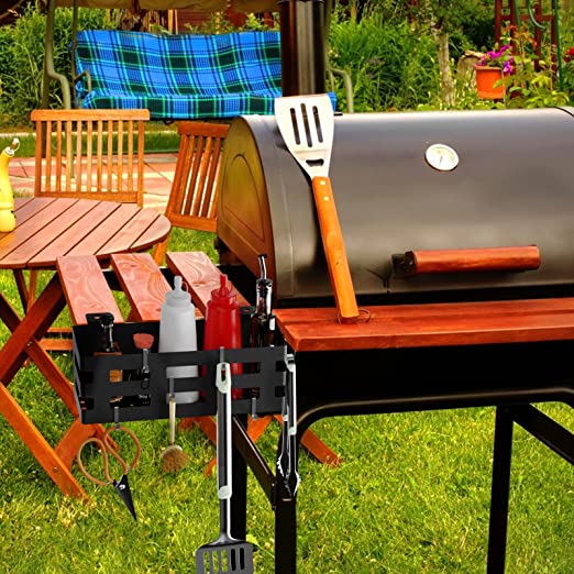 Space Saving BBQ Caddy No Drill Storage Box for Easy Install Kit Number 2 Accessories