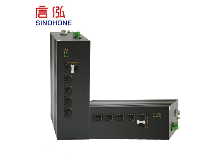 All Optical Ethernet 6 Port 100M / 1000M Gigabit Industrial Switch Support PTN