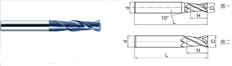 Professional Carbide Flat End Mill , Small Diameter End Mills For Steel Milling