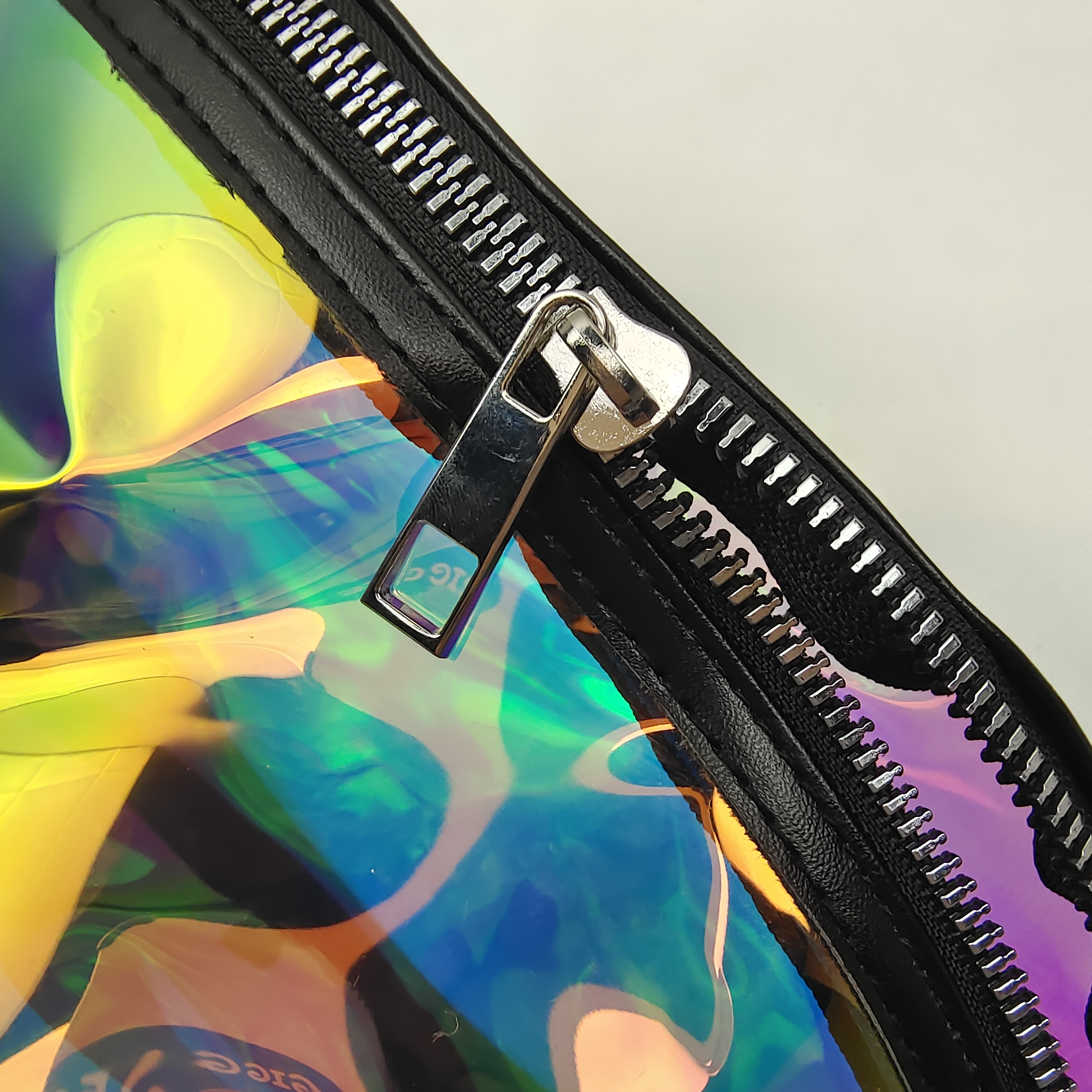 Laser Clear Pvc Holographic Fanny Pack Waist Bag Waterproof Waist Bag