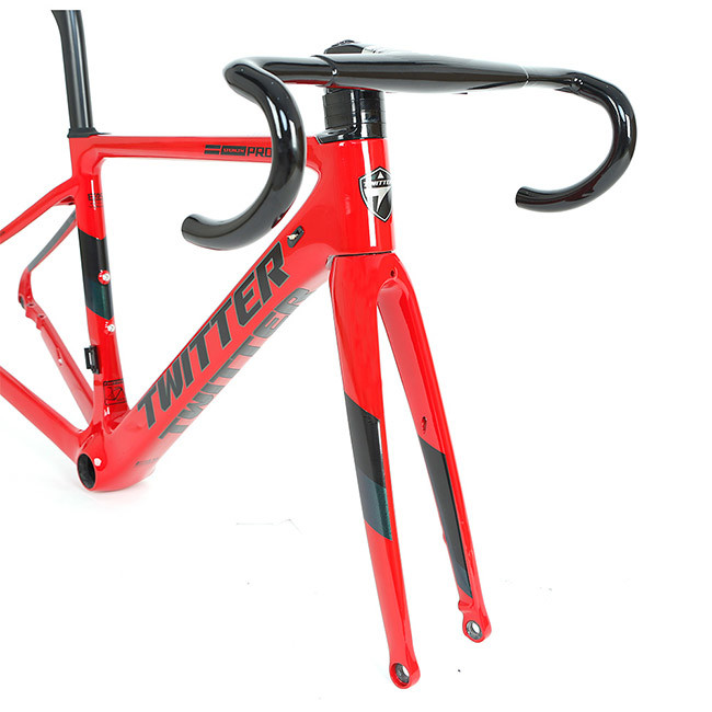 Customized Logo Carbon Road Frame , 56cm Bike Frame Multiple Color Choices