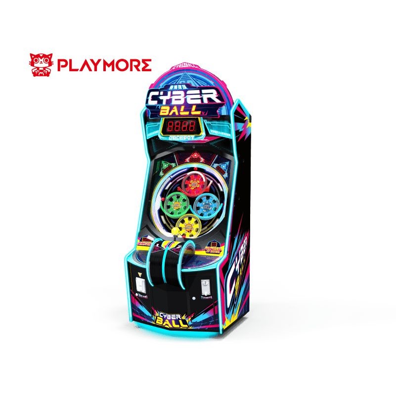 180W 110V Cyber Ball Kids Coin Operated Game Machine Shooting Ball 1 Player