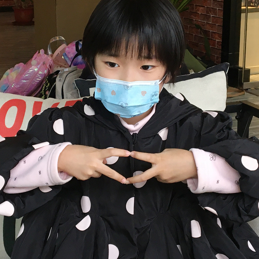 3 Ply Ear Loop Disposable Children Medical Standard Mask , Blue Face Mask For Kids