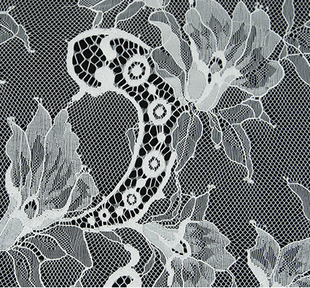Green Environmental Protection Eyelash Lace Fabric for Wedding Dress