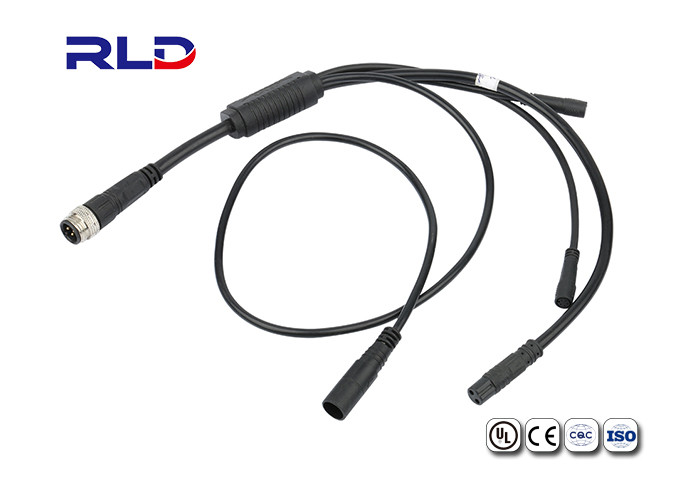 6 Pin 2A M8 IP65 Waterproof Wire Connector Plugs For E Bike