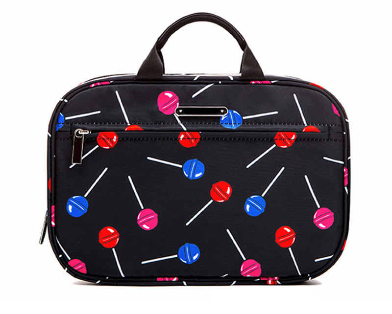 Black Folding Portable Travel Cosmetic Hanging Toiletry Bag