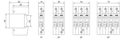 Light Over Heat Surge Protective Device , 100VDC / 200VDC / 380VDC Contactor