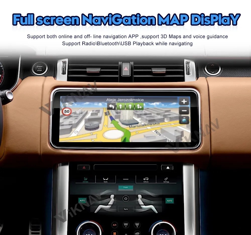 For 2013-2017 Range Rover Sport L494 12.3 Inch screen Head Unit Navigation Multimedia DVD Player Wireless Carplay 4G BT