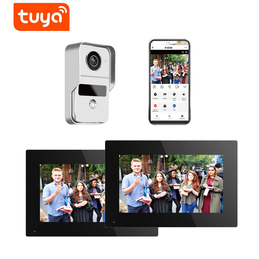Wireless WIFI Video Door Phone IP Doorbell Intercom System 1080P Wired Camera Night Vision