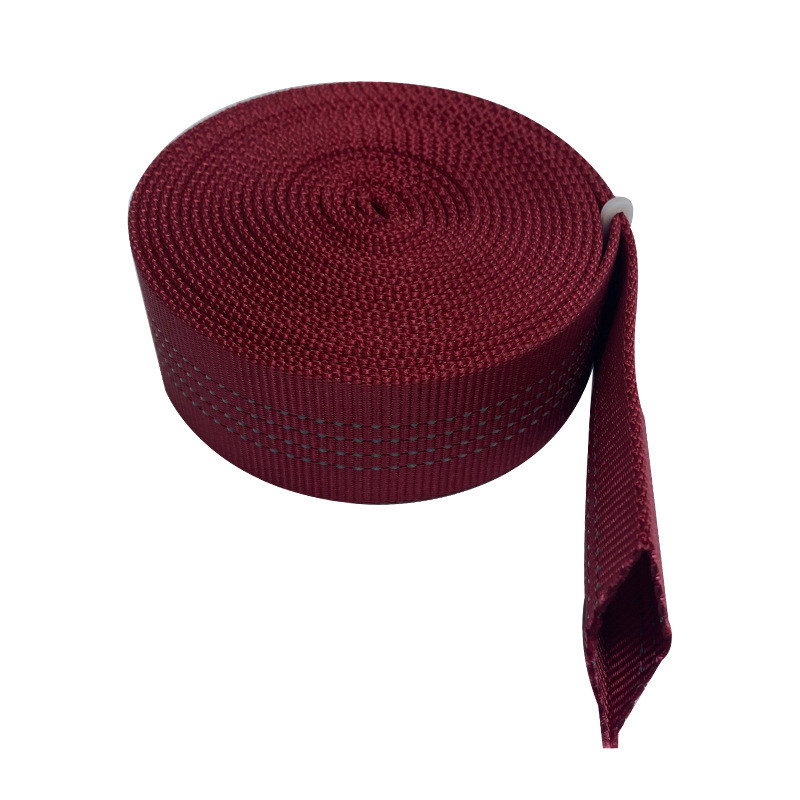 ISO9001 Polypropylene Webbing Strap 38mm Red Nylon Webbing