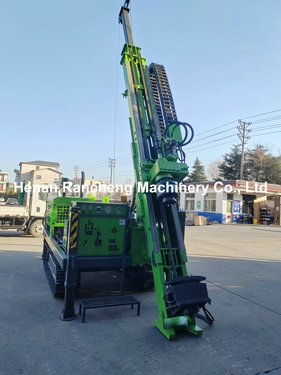 Max Drill Depth 1200m Full Hydraulic Core Drilling Rig With 92KW Diesel Engine