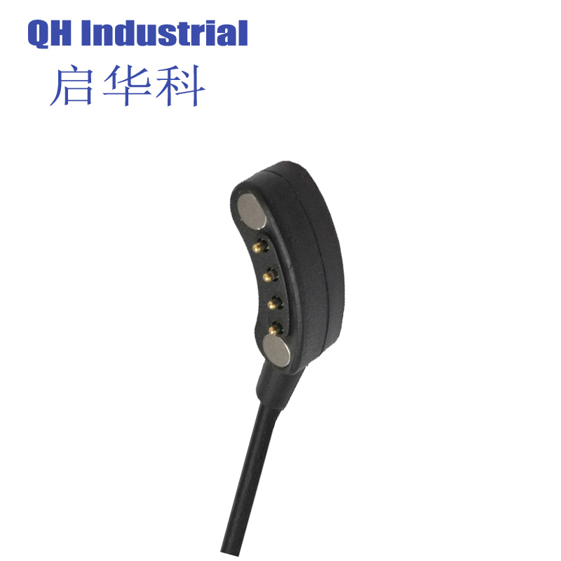 4Pin Arc Republic Of Korea Silver Spring Androvid Tv Box Solder Cup Pogo Pin Pogo Magnetic Connectors