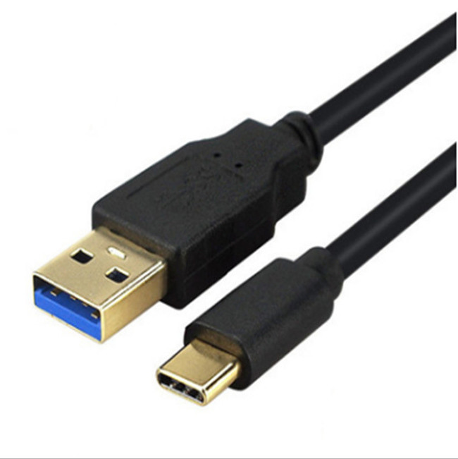 3A USB 3.1 Data Cable ODM 0.2m Double 90 Degree Elbow