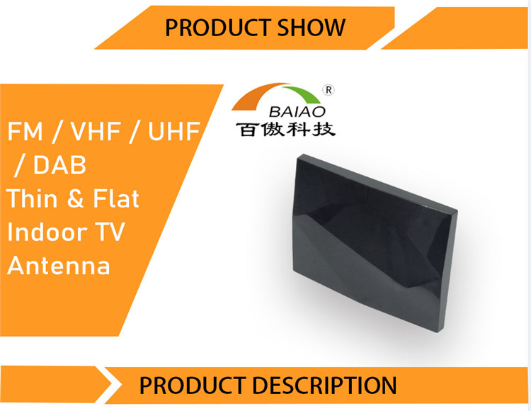 BAIAO DVB T2 Clear Indoor TV Signal Booster Aerial Digital TV HDTV Antenna