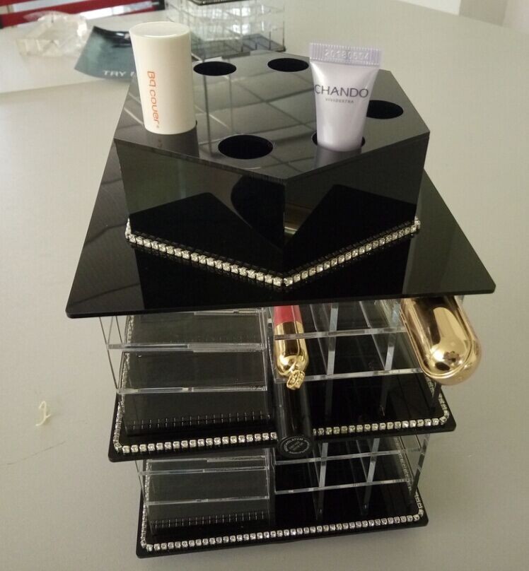 Acrylic Makeup Organizer for Cosmetics Plexiglass Cosmetics Display Case