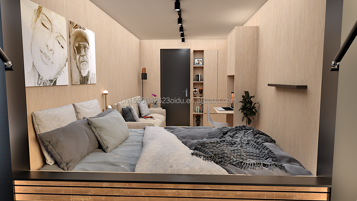 20ft Custom Flat Packaging Wooden Container Prefab House for Garden Office Hotel Container Houses