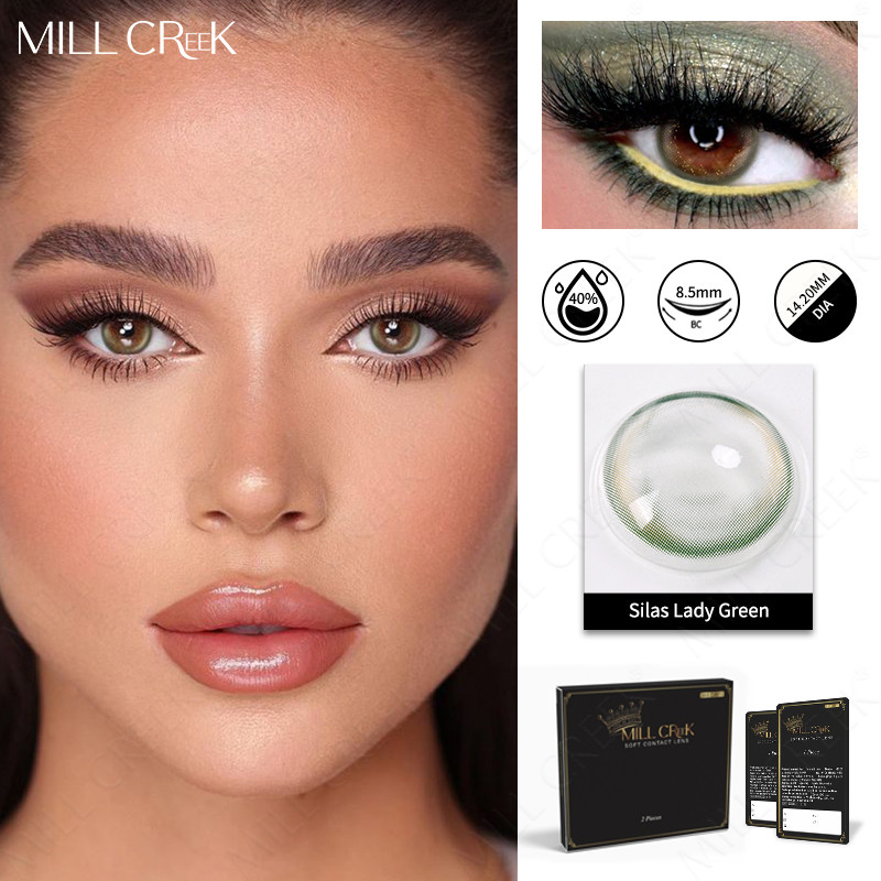 Corrective Natural Coloured Prescription Lenses Emerald Green