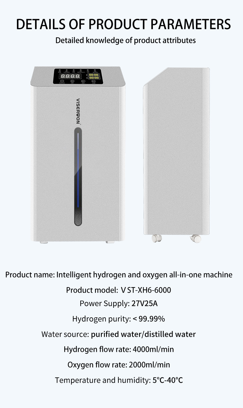 3000ml Hydrogen Inhalation Machine With Medical Grade