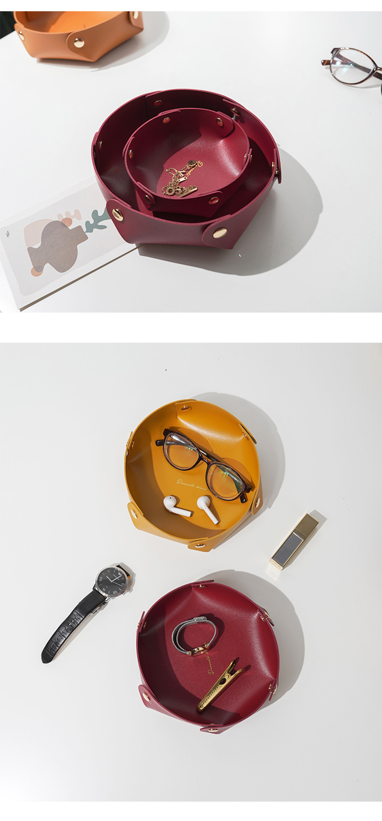 Custom Logo Mini Foldable Luxury Leather Cosmetic Box for 1-3L Capacity in B2B Marke