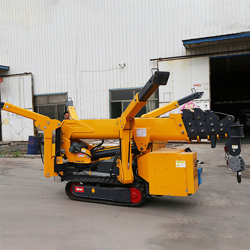 3 Ton Remote Control Elevator Crawler Cranes ZHONGMEI Small Hydraulic Spider Crane